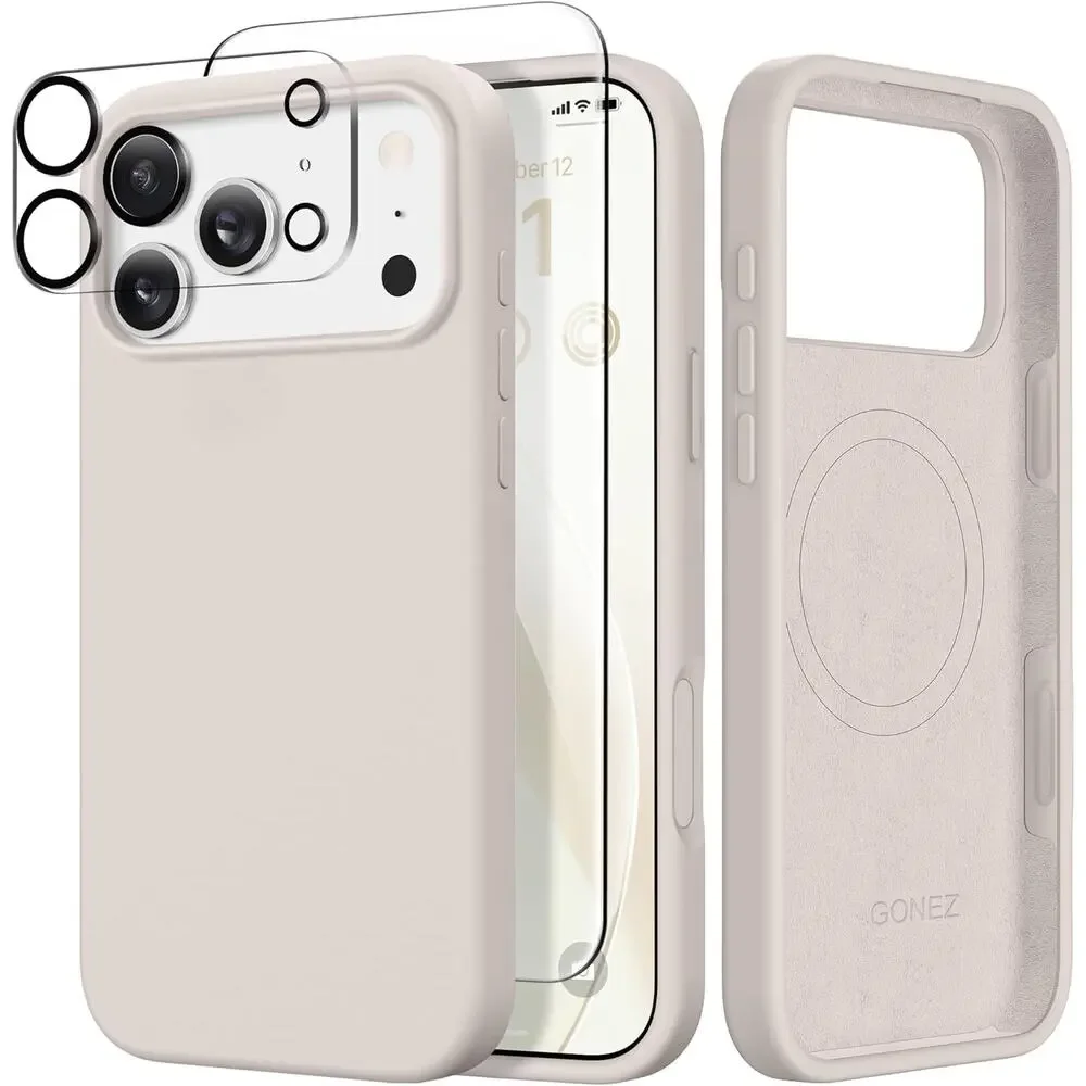 Gonez Case for Iphone 17 Pro Max Silicone Full Body Shockproof 6.9